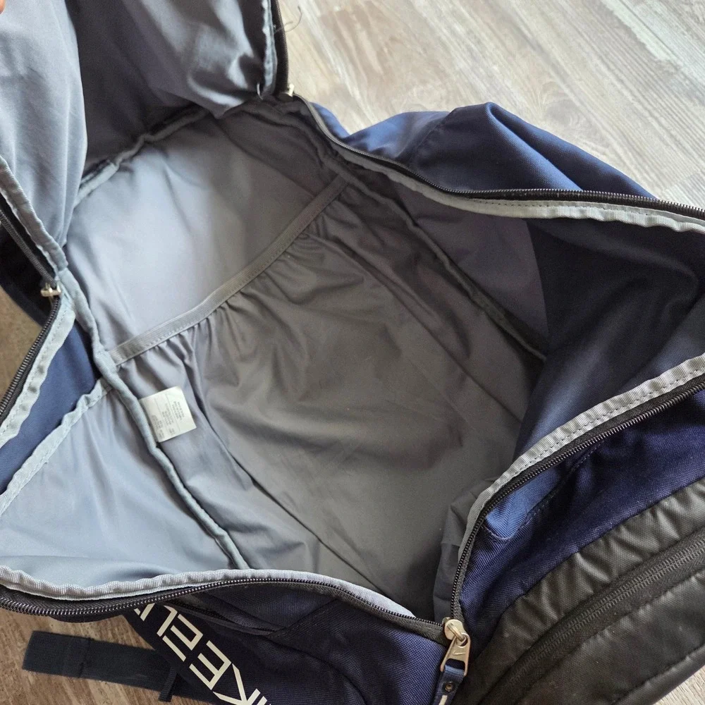 Nike Hoops Elite Pro Backpack Navy Blue Basketball Gym Shoe Compartment Laptop